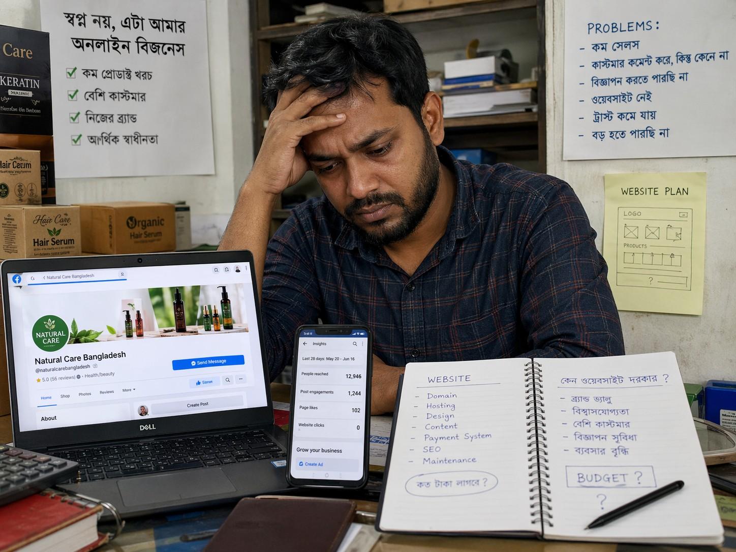 ফেসবুক পেজ আছে, কিন্তু সেল নিয়ে চিন্তিত?